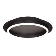 Plafondlamp Ringlux 3655ZW zwarte plafondlamp met warm LED licht - Zwart - Elektronica, Kunststof, Metaal - Steinhauer (fo...