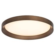Plafonnier Flady 3686BR lampe LED en bronze Ø50 cm avec uplight