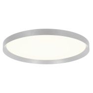 Steel-coloured ceiling lamp Flady 3686ST Ø50cm