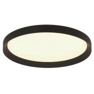 Plafonnier Noir Flady 3686ZW Ø50 – 4600 Lumens – Éclairage Haut et Bas