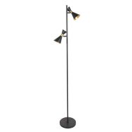 Black 2-light floor lamp Preto 4112ZW with GU10 sockets