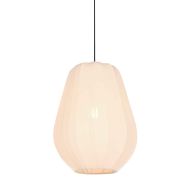 Pendant lamp Sable 4124CR - warm ambiance creator with cream linen shade Ø27 cm