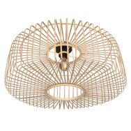 Ceiling lamp Breeza-Beach 4144ZW black with bamboo shade Ø60 cm