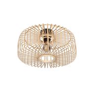 Ceiling lamp Breeza-Beach 4146ZW black with bamboo shade Ø40 cm