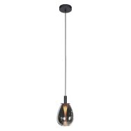 Glimsy 4200ZW Pendant Lamp – Black Glass Ø14,5 cm