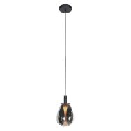 Glimsy 4200ZW Pendant Lamp – Black Glass Ø14,5 cm