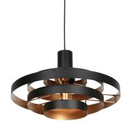 Hanglamp Halo Cirque 4217ZW zwart met gouden binnenzijde