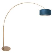 Arc lamp Sparkled Light 4307BR bronze with blue velvet shade
