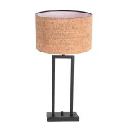 Lampe de table Stang 4357ZW avec abat-jour en liège beige