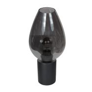 Lampe de table Drovia 4377ZW – avec verre fumé en forme de goutte