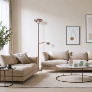 Bronzen vloerlamp Soleil 2 4386BR Lichtkleur instelbaar
