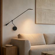 Wall lamp with long swing arm Soleil 2 4387ZW