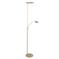 Vloerlamp Zenith 2 4394ME messing met uplight en leesarm