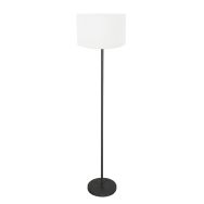 Vloerlamp Noor 4443ZW – Matte black with white linen shade