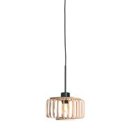 Ceiling Lamp Breeza-Beach 4475ZW black with bamboo shade Ø20 cm