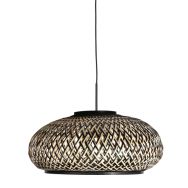 Pendant Lamp Sparkled Light 4476ZW – woven bamboo in black and natural