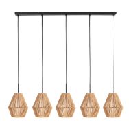 Hanglamp Ropex 4531ZW – 5-lichts touwlamp voor sfeervol wonen