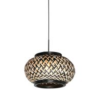 Nox Light 4538ZW – lampe suspendue compacte avec abat-jour en bambou