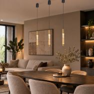 Hanglamp Alisio 4577ME 1-lichts luxe glas in messing