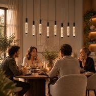 Hanglamp Alisio 4580ZW 8-lichts luxe glas in zwart