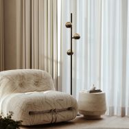 Belluno 4590ZW – 3-light floor lamp smoke glass
