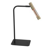 Alisio Table Lamp 4593ME 1-light luxury glass in brass with push dimmer