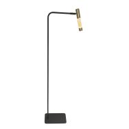 Lampe sur pied Alisio 4595ME 1-lampe luxe en verre en laiton avec variateur à bouton.