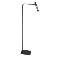 Liseuse Alisio 4595ZW 1-lampe luxe en verre noir avec variateur à bouton-poussoir
