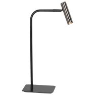 Table Lamp Lumo 4606ST - stylish adjustable reading lamp in steel with black