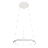 Weiße Hängelampe Ringlede 4612W mit Seilzug-System
