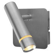 Wall lamp Volari 4712ST steel LED spotlight with reading comfort