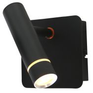 Applique Volari 4712ZW noir avec LED dimmable et tête orientable