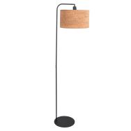 Floor lamp Stang 4790ZW with beige cork structure shade