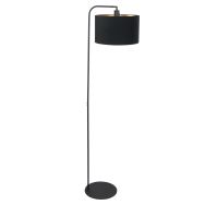 Floor lamp Stang 4791ZW with black linen shade