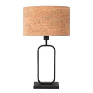 Tafellamp Stang 4805ZW met kurkstructuur kap voor sfeerlicht