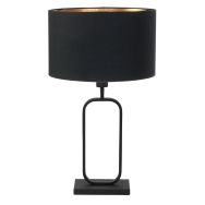 Tafellamp Stang 4807ZW met zwarte linnen kap voor sfeerlicht