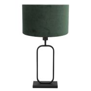 Tischlampe Stang 4811ZW mit grünem Velours-Schirm für Stimmungslicht