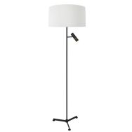 Stehlampe Stang 4836ZW mit Leselicht und weißem Schirm