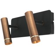 Wandlampe Lumo 4851BR - 2-flammige Spot mit warmen bronzen Akzenten