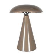 Lampe de table Mush 4856B - lampe d'ambiance rechargeable brune avec brillance