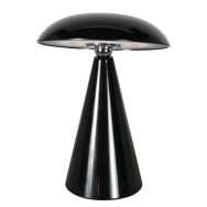 Lampe de table Mush 4856ZW - lampe d'ambiance rechargeable noire brillante