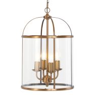 Hanglamp Pimpernel 5972BR brons met helder glas Ø25 cm - Brons - Elektronica, Glas, Metaal - Steinhauer