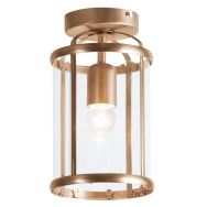 Plafondlamp Pimpernel 5973BR brons met helder glas Ø16 cm - Brons - Elektronica, Glas, Metaal - Steinhauer