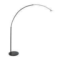 Zwarte vloerlamp / booglamp Sparkled Light 7268ZW zonder kap - Zwart - Elektronica, Kunststof, Metaal - Steinhauer