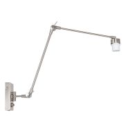 Staalkleurige wandlamp Prestige Chic 7396ST zonder kap - Staal - Elektronica, Kunststof, Metaal - Steinhauer