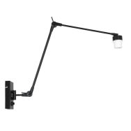 Zwarte wandlamp Prestige Chic 7396ZW zonder kap - Zwart - Elektronica, Kunststof, Metaal - Steinhauer
