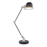 Tafellamp Davin 7655ZW Zwart met kleine fitting E14 - Zwart - Elektronica, Kunststof, Metaal - Steinhauer