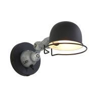 Wandlamp Davin 7657ZW Zwart met kleine fitting E14 - Zwart - Elektronica, Kunststof, Metaal - Steinhauer (foto 2)