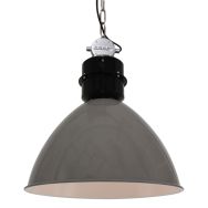 Industriële Grijze Hanglamp Frisk 7696GR – Robuust en Stijlvol - Grijs - Elektronica, Kunststof, Metaal - Steinhauer