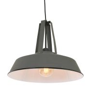 Grijze hanglamp Eden 7704GR E27 fitting - Grijs - Elektronica, Kunststof, Metaal - Steinhauer